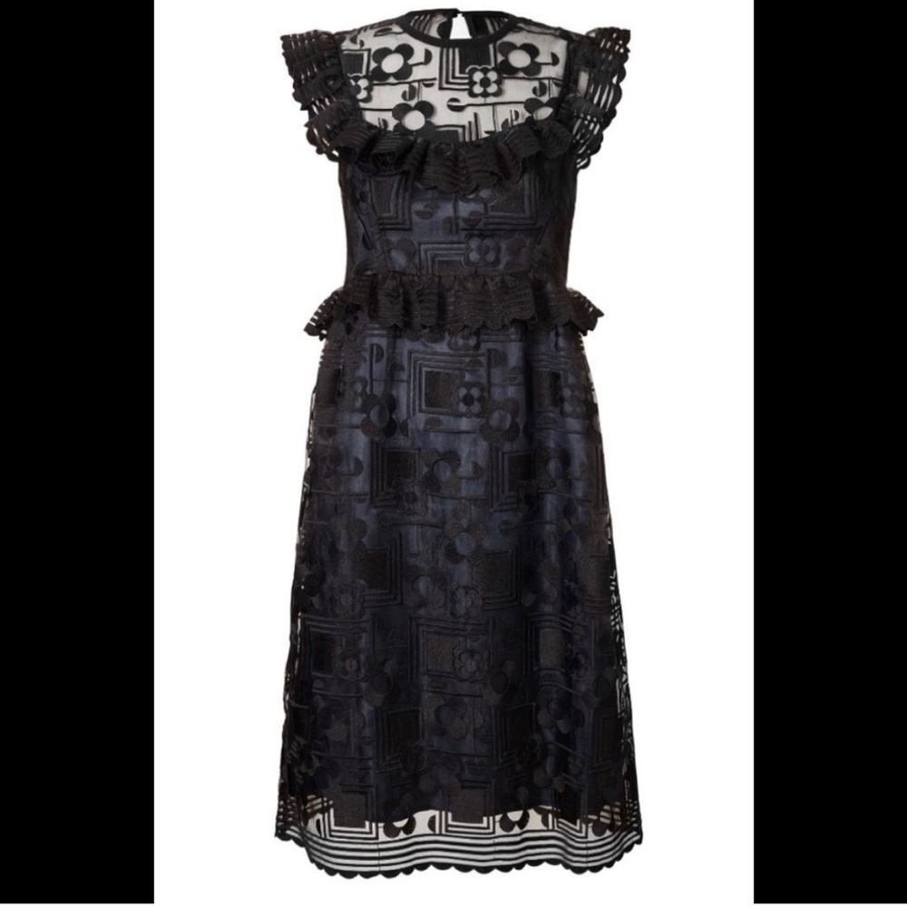 Orla Kiely Frill Plum Dress